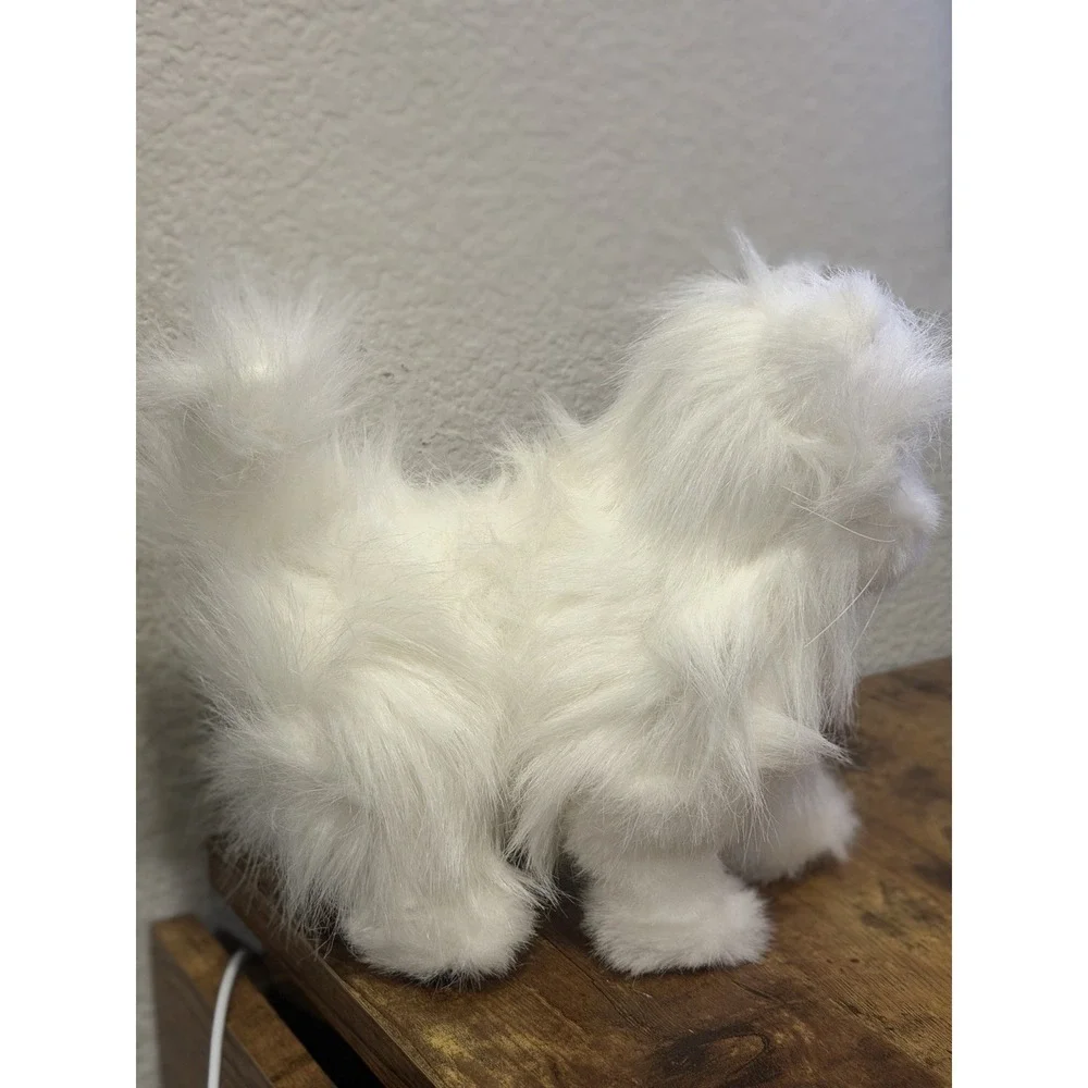 2009 Hasbro FurReal Friends Lulu Walking White Plush Kitten Kitty Cat 9